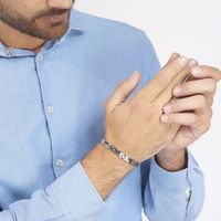 Bracelet Achille Acier Blanc