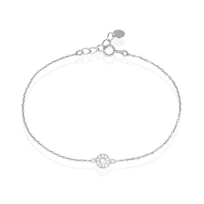 Bracelet Sabine Argent Blanc Oxyde De Zirconium