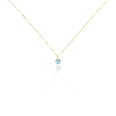 Collier Or Jaune Emilee Oxyde De Zirconium