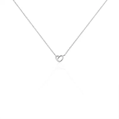 Collier Dorthea Argent Blanc Oxyde De Zirconium