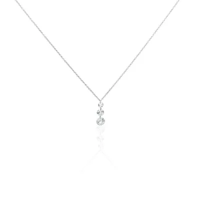 Collier Argent Constantin Argent Blanc Oxyde