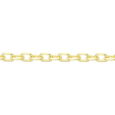 Chaîne Igoa Maille Forçat Diamantee Or Jaune