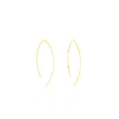 Créoles Helle Amande Or Jaune