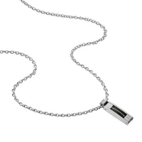 Collier Charlie-rose Acier Blanc