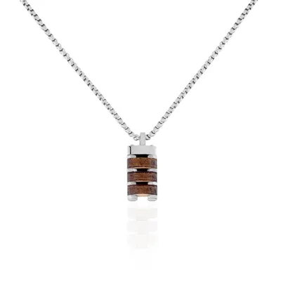 Collier Jourdan Homme Badi Acier Argente