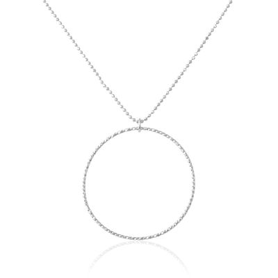 Collier Sautoir Kaylee Argent Blanc