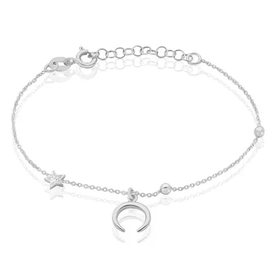 Bracelet Serenella Argent Blanc Oxyde De Zirconium