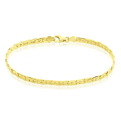 Bracelet Ivy Maille Haricot Or Jaune