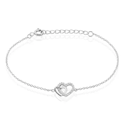 Bracelet Donatiane Argent Blanc Oxyde De Zirconium