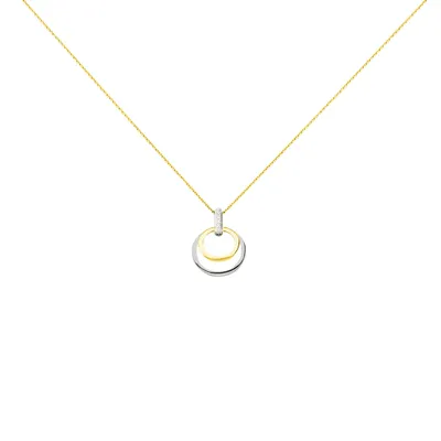 Collier Or Bicolore Blanc Et Jaune Eloisia Diamants