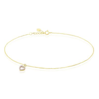 Chaîne De Cheville Samanta Or Jaune Oxyde De Zirconium