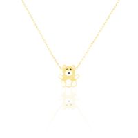 Collier Mae Ourson Or Jaune