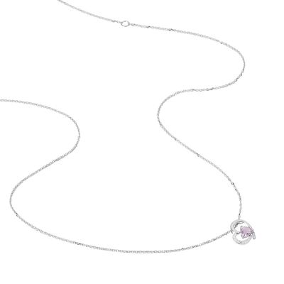 Collier Eliana Or Blanc Topaze Et Oxyde De Zirconium