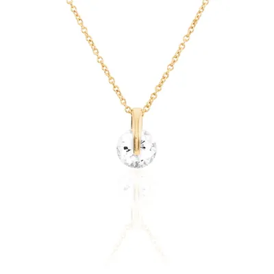 Collier Nelina Plaqué Or Jaune Oxyde De Zirconium