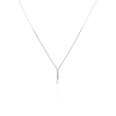 Collier Anthia Argent Blanc Oxyde De Zirconium
