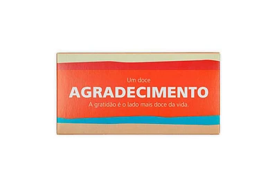 Envelope Agradecimento para Tablete de Chocolate