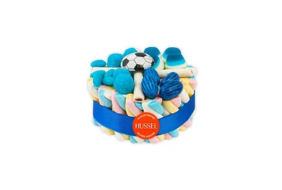 Mini Bolo de Gomas Azul com Bola Futebol 300g