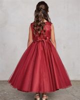 Sequin with Pearl Criss Cross Bodice Tulle Skirt