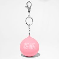 Shit Just Got Real Bridal Pink Stress Ball Keychain