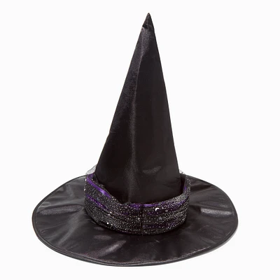 Celestial Purple Lace Up Witch Hat