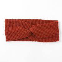 Sweater Knit Twisted Headwrap - Rust