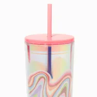 Holographic Wave Design Tumbler