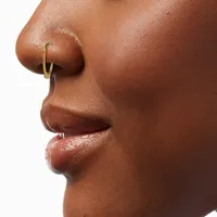 Mixed Metal 20G Embellished Nose Hoops & Studs - 6 Pack