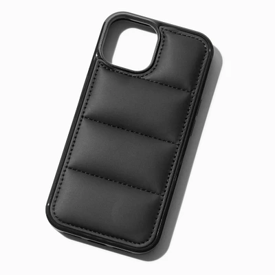 Black Quilted Padded Phone Case - Fits iPhone® 13/14/15 Pro