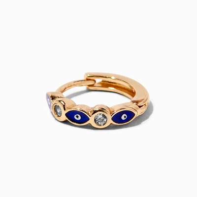 Gold 18G Evil Eye Cartilage Clicker Earring