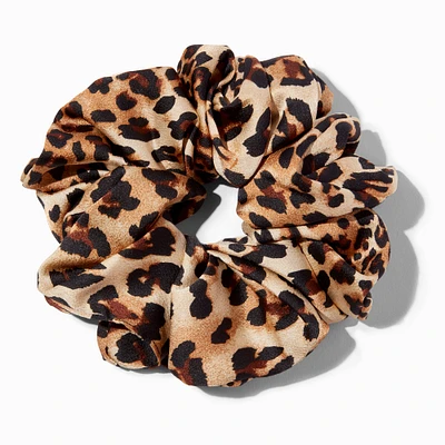 Giant Leopard Print Hair Scrunchie