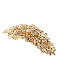 Filigree Gold Flower Hair Clip