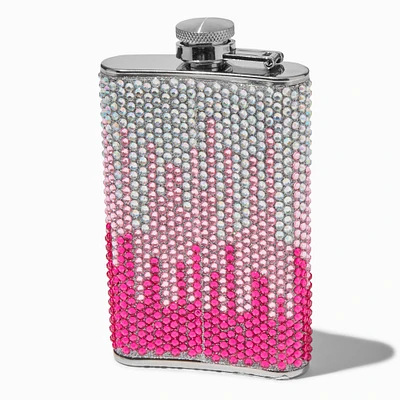 Pink Bling Embellished Flask