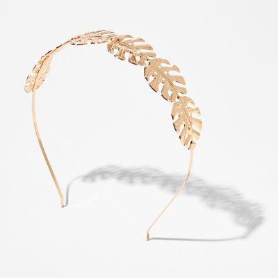 Gold Palm Leaf Headband