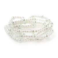Pearl Stretch Bracelets - 5 Pack