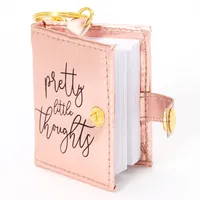 Pretty Little Thoughts Mini Diary Keychain - Pink