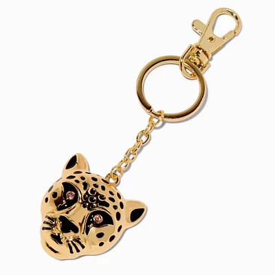 Gold-tone Cheetah Bottle Opener Keychain