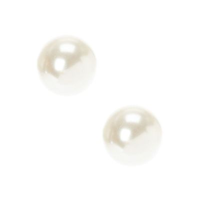 White  Pearl 12 MM Stud Earrings
