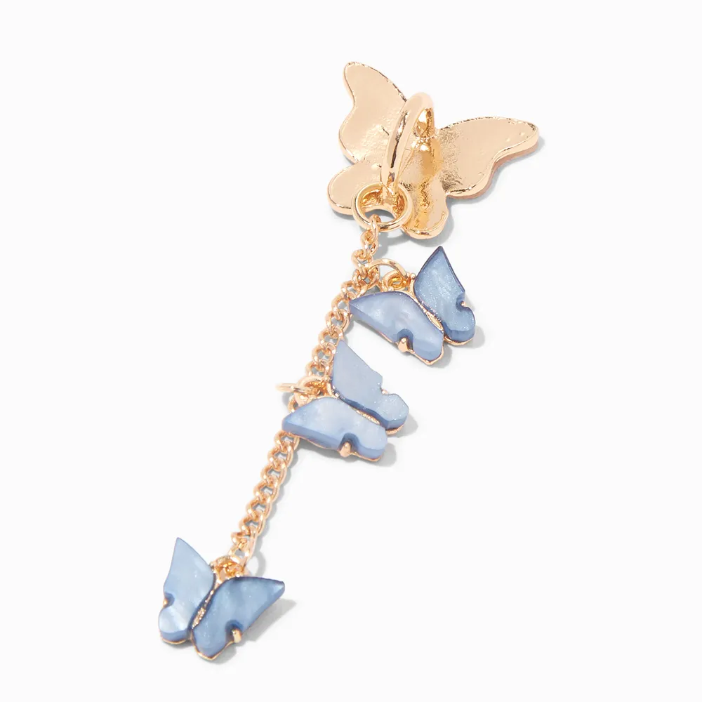 Pearlized Butterfly Chain Ring Stand