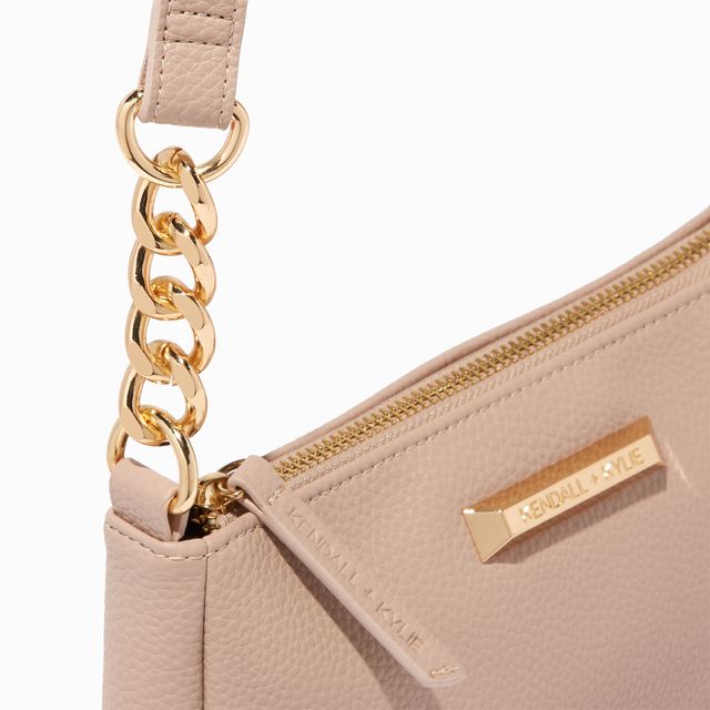 Etoupe Shoulder Bag Bag with Marble Chain