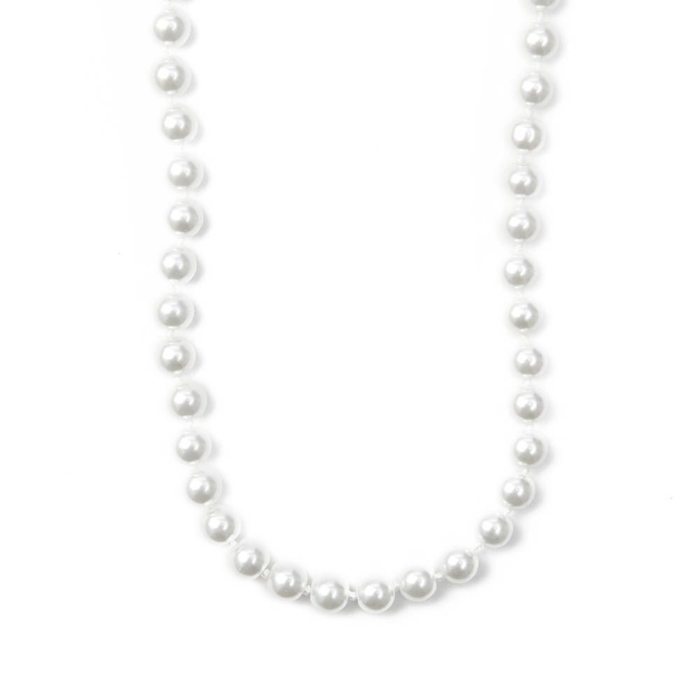 8MM White Pearl Necklace