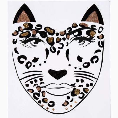 Leopard Cat Face Stickers