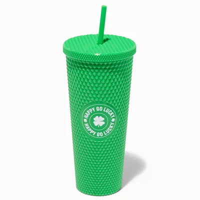 St. Patrick's Day Happy Go Lucky Green Tumbler