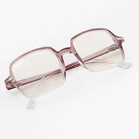 Purple Fade Rectangle Clear Lens Frames