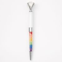 Rainbow Shaker Diamond Top Pen