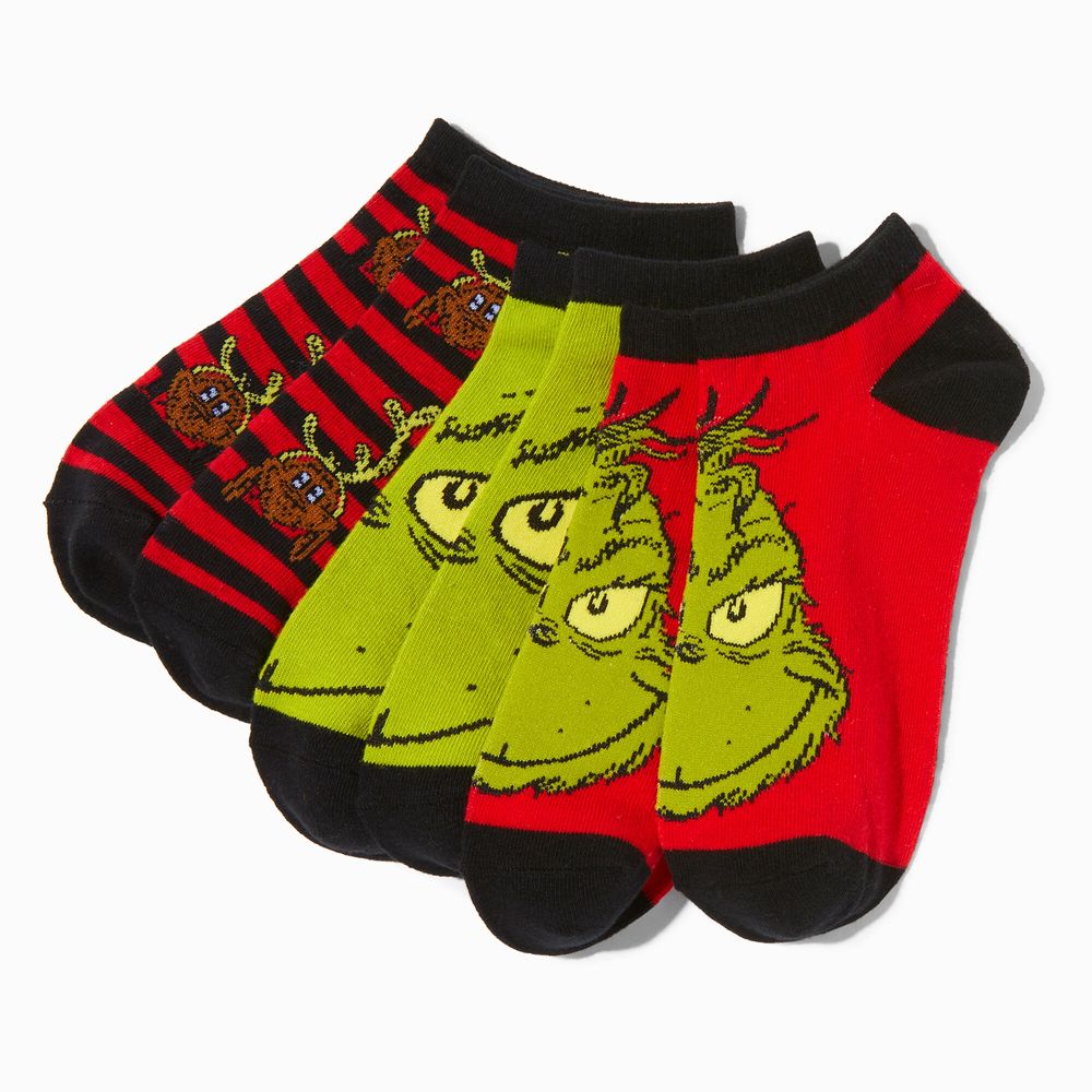 Dr. Seuss™ The Grinch No Show Socks - 3 Pack