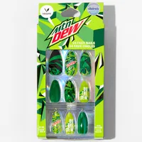 Mountain Dew® Stiletto Vegan Faux Nail Set - 24 Pack