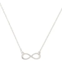 Silver Infinity Pendant Necklace