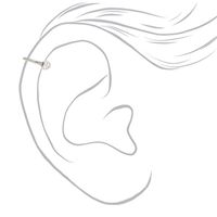Moon & Fireball Horseshoe Cartilage Earring