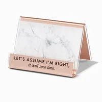 "Let's Assume I'm Right" Acrylic Phone Stand