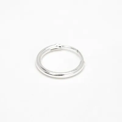 Sterling Silver 22G 10MM Hinged Nose Ring